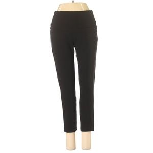 Westbound Black Mid Rise Cropped Straight Skinny Stretch Legging Pant Small 4-6